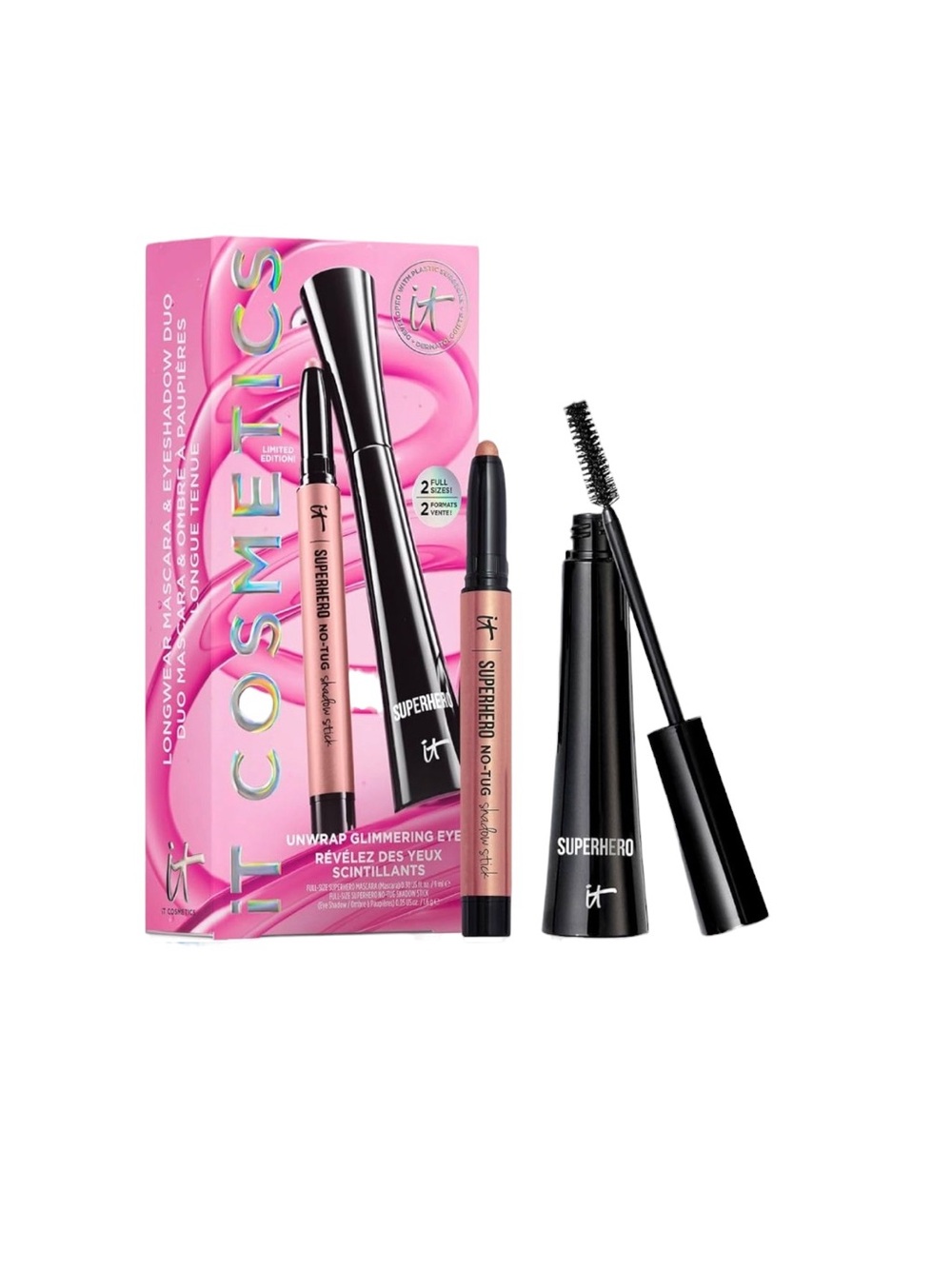 it cosmetics Superhero Mascara & Shimmer Eye Duo - Pink